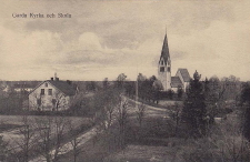 Gotland, Garda Kyrka och Skola 1921 Gotland, Garda Kyrka och Skola 1921