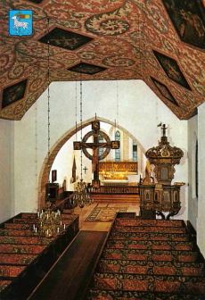 Gotland, Bur Kyrka, Interiör Gotland, Bur Kyrka, Interiör