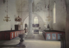 Gotland, Tofta Kyrka, Interiör Gotland, Tofta Kyrka, Interiör