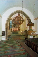 Gotland, Fröjel Kyrka, Interiör Gotland, Fröjel Kyrka, Interiör