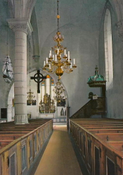 Gotland, Ners Kyrka. Interiör Gotland, Ners Kyrka. Interiör