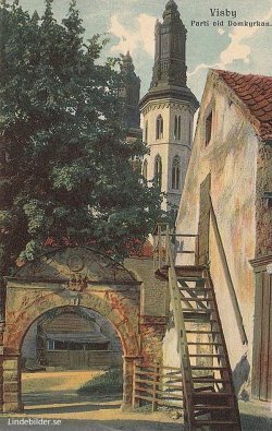 Visby, Parti vid Domkyrkan Visby, Parti vid Domkyrkan