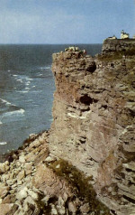 Gotland, Stora Karlsö, Västerberget med Fyren