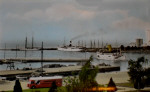 Öland Borgholm Hamnen 1952 Öland Borgholm Hamnen 1952
