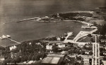 Öland, Borgholm Hamnen Flygfoto