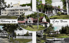 Hällefors, Hälsning från Loka Brunn 1955 Hällefors, Hälsning från Loka Brunn 1955