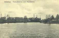 Hellefors, Verkstäderna och Svartelfven 1913 Hellefors, Verkstäderna och Svartelfven 1913