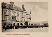 Eskilstuna, Stadshuset med Skarpskyttekåren 1902 Eskilstuna, Stadshuset med Skarpskyttekåren 1902