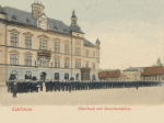 Eskilstuna, Stadshuset med Skarpskyttekåren 1905 Eskilstuna, Stadshuset med Skarpskyttekåren 1905