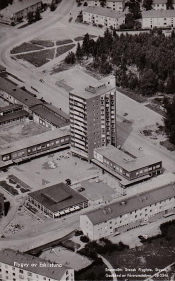 Flygvy av Eskilstuna 1962