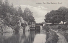 Arboga, Parti från Hjälmare Kanal 1903 Arboga, Parti från Hjälmare Kanal 1903