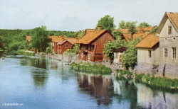 Arboga parti från Arbogaån Arboga parti från Arbogaån