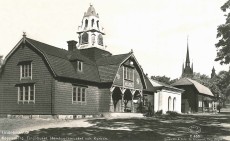 Kopparberg Tingshuset, Hembygdsmuseet och Kyrkan 1945 Kopparberg Tingshuset, Hembygdsmuseet och Kyrkan 1945