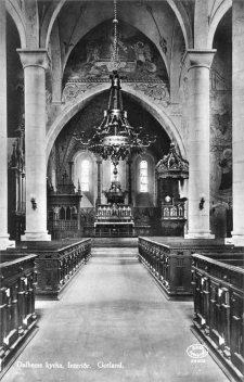 Gotland, Dalhems Kyrka, Interiör Gotland, Dalhems Kyrka, Interiör
