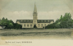 Öland, Borgholm Kyrkan med Torget 1913