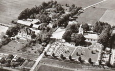 Hallsberg, Flygfoto över Kyrkbyn 1956 Hallsberg, Flygfoto över Kyrkbyn 1956