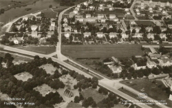 Flygfoto över Arboga 1956