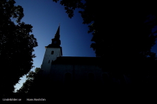 Lindesbergs solnedgång över kyrkan Lindesbergs solnedgång över kyrkan