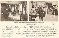 Interiör från Axel Wsters fotografiska Atelier, Eskilstuna 1904 Interiör från Axel Wsters fotografiska Atelier, Eskilstuna 1904