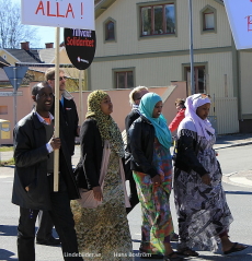 Deltagare i 1:a Maj promenaden