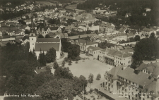 Lindesberg från flygplan