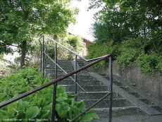 Trapp från strandpromenaden