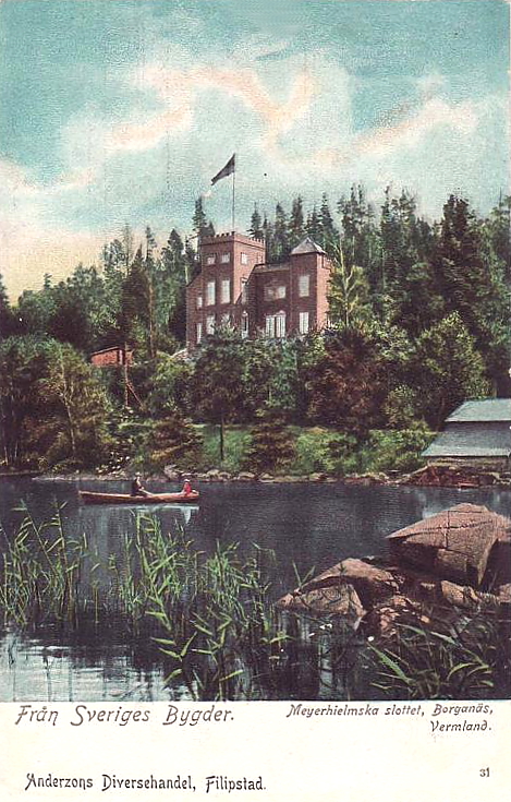 Meyerhielmska Slottet, Borganäs, Vermland 1905