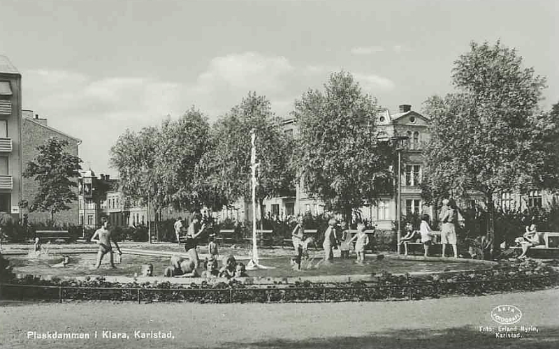 Karlstad, Plaskdammen i Klara 1942
