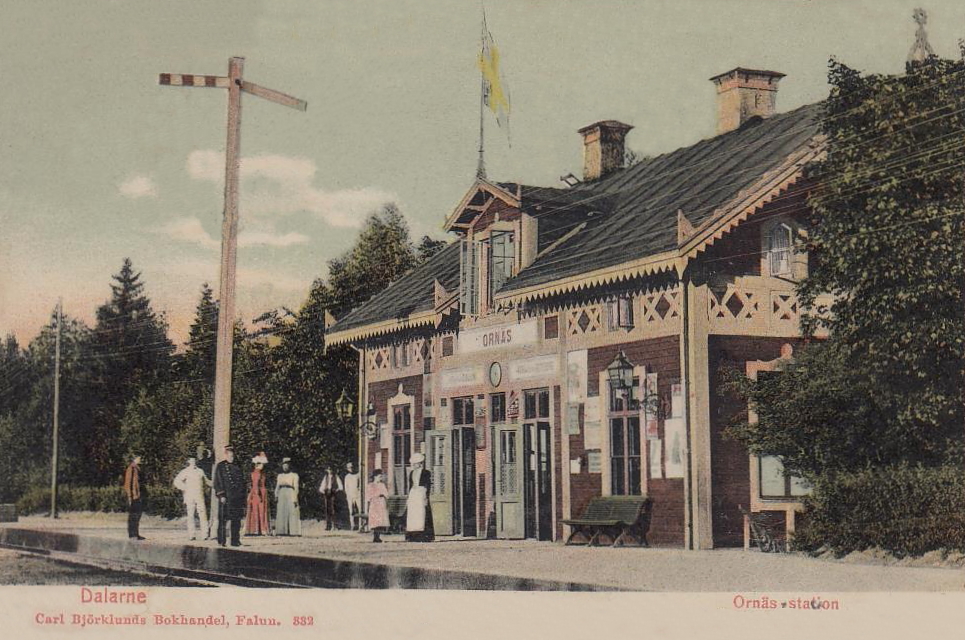 Borlänge, Dalarne Ornäs-Station 1904