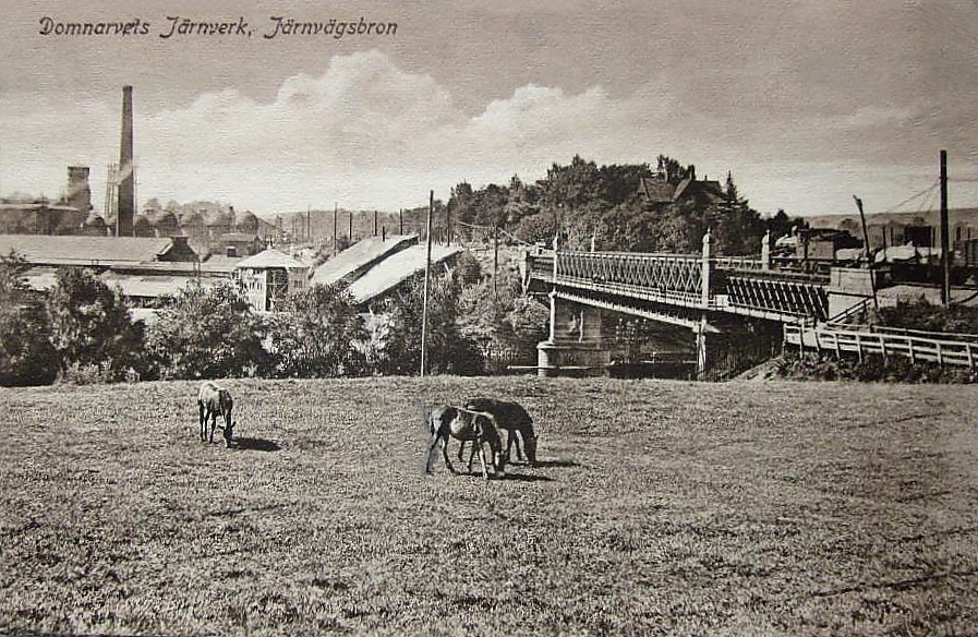 Borlänge, Domnarvets Järnverk, Järnvägsbron 1931