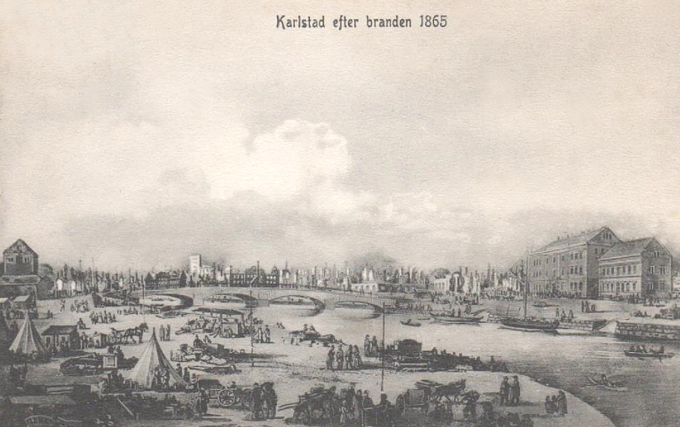 Karlstad efter branden 1865
