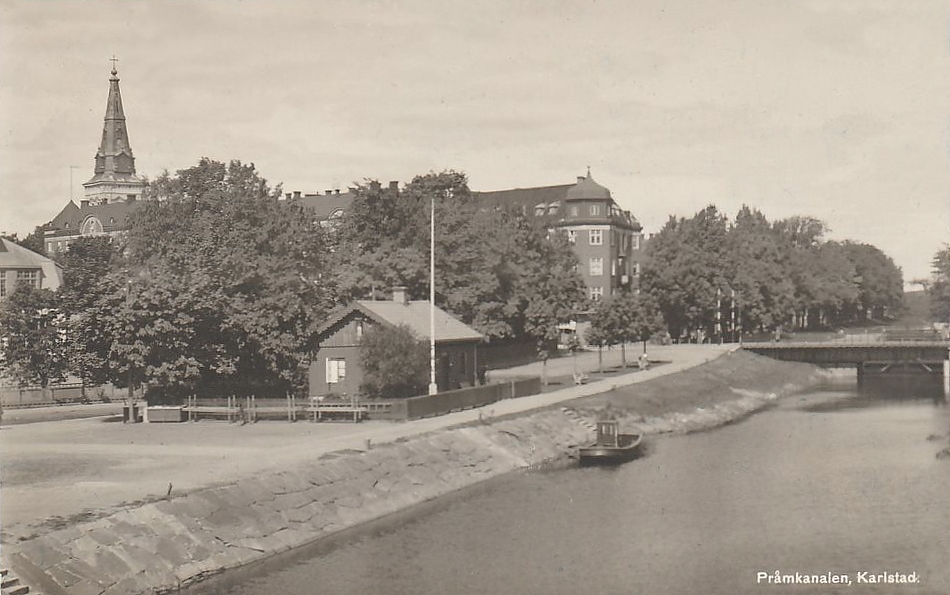 Pråmkanalen Karlstad 1940