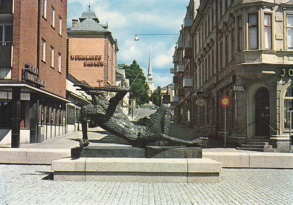 Arvika, Torget med Fågelmannen