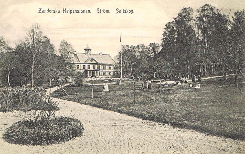 Södertälje, Zanderska Helpensionen, Ström, Saltskog 1912