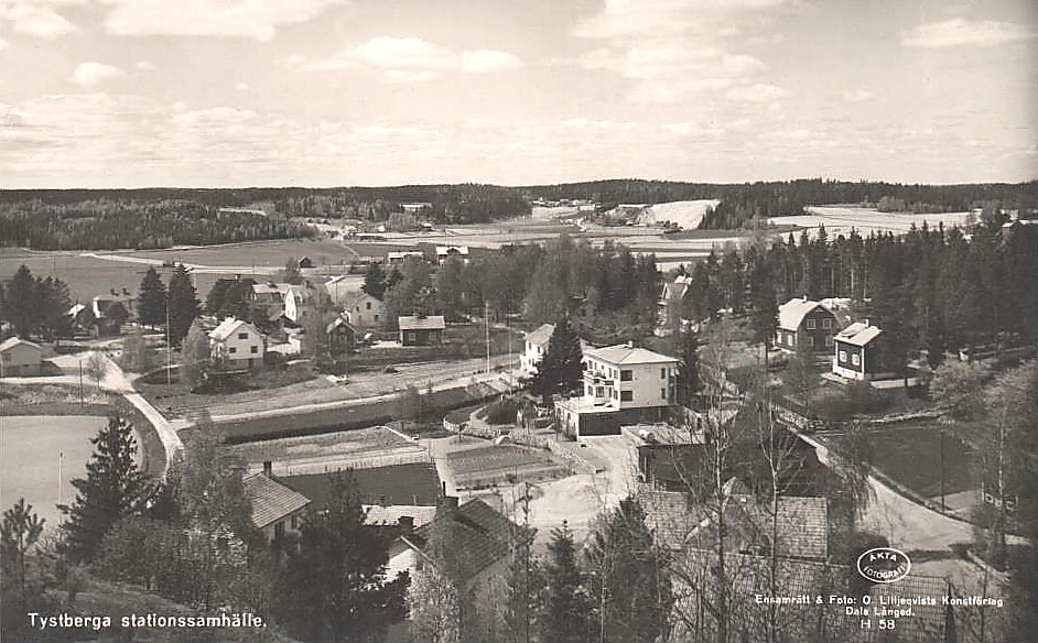 Tystberga Stationssamhälle 1954