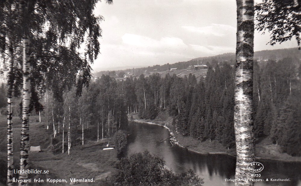 Karlstad, Älvparti från Koppom, Värmland