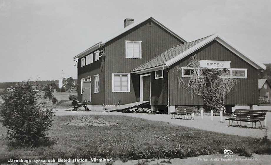 Karlstad, Koppom, Järnskogs Kyrka och Beteds Station, Värmland