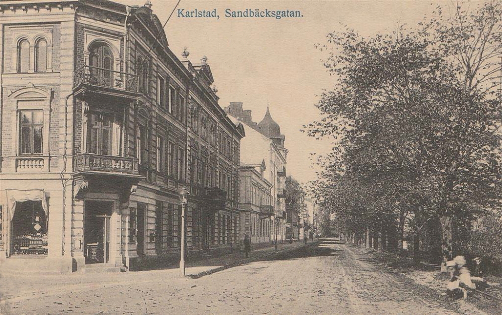 Karlstad Sandbäcksgatan 1914