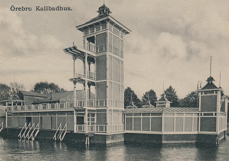 Örebro Kallbadhuset Nygatan 1908