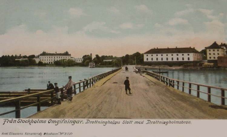 Drottningholm Slott med Drottningsholmsbron 1905