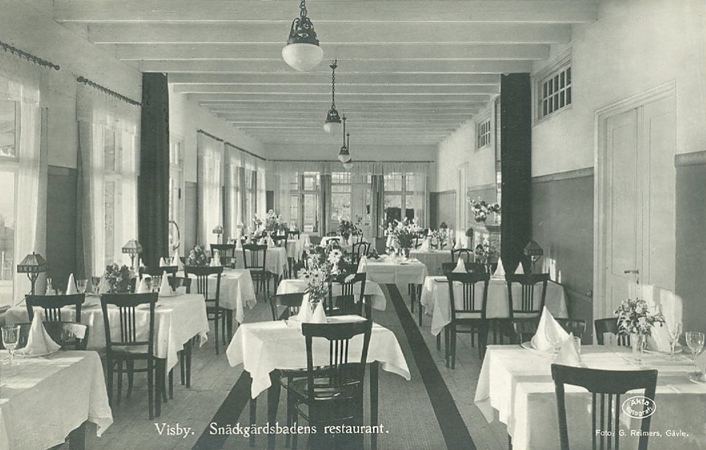 Gotland, Visby, Snäckgärdsbadens Restaurang 1924