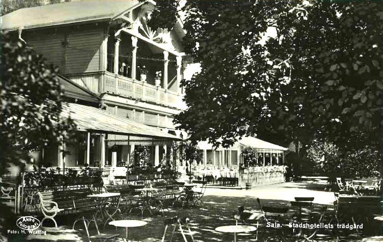 Sala, Stadshotellets Trädgård 1935