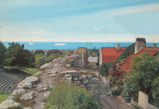 Gotland, Visby, Utsikt från Visborgs Slottsruin