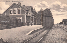 Gotland, Slite järnvägsstation 1920