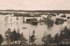 Karlstad, Översvämmningen från Arfvidslund 1916