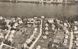 Flygfoto över Råtorp, Karlstad 1952