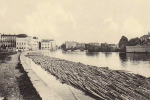 Karlstad, Kanalen med timmer 1911