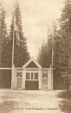 Entren till Krokbornsparken i Hällefors 1937