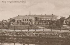 Kongl, Telegrafstationen, Köping 1912