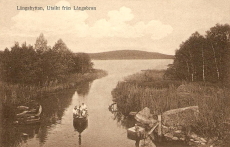 Hedemora, Långshyttan, Utsikt från Långsbron 1931